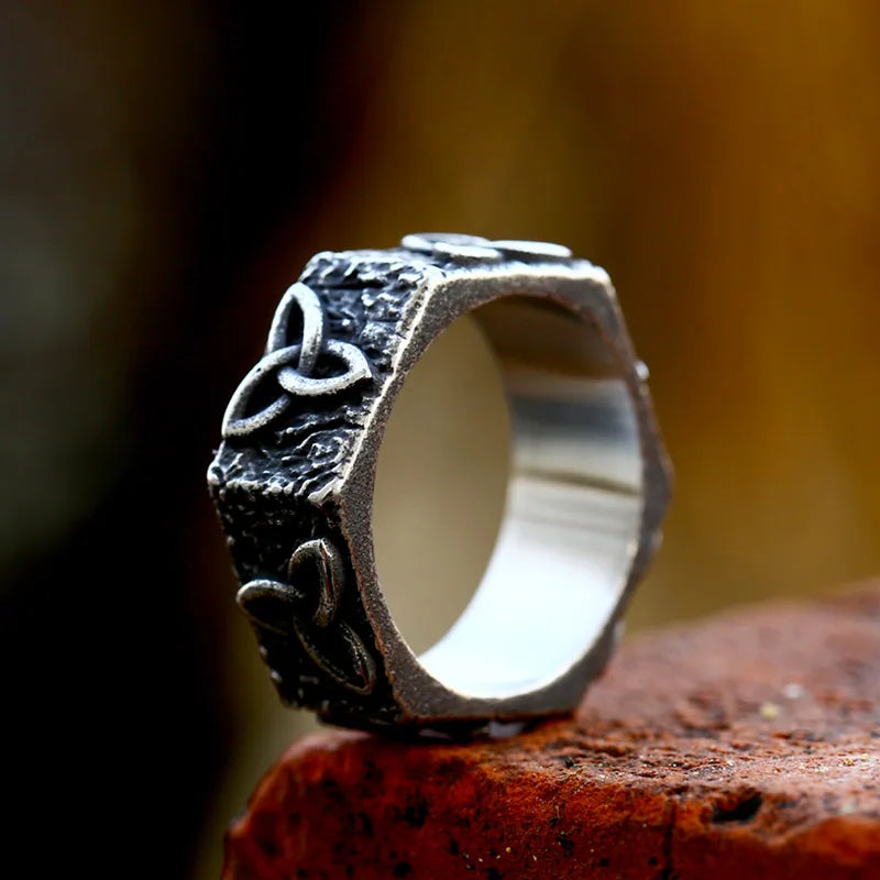 Stainless Steel Special Design Square Shape Ring