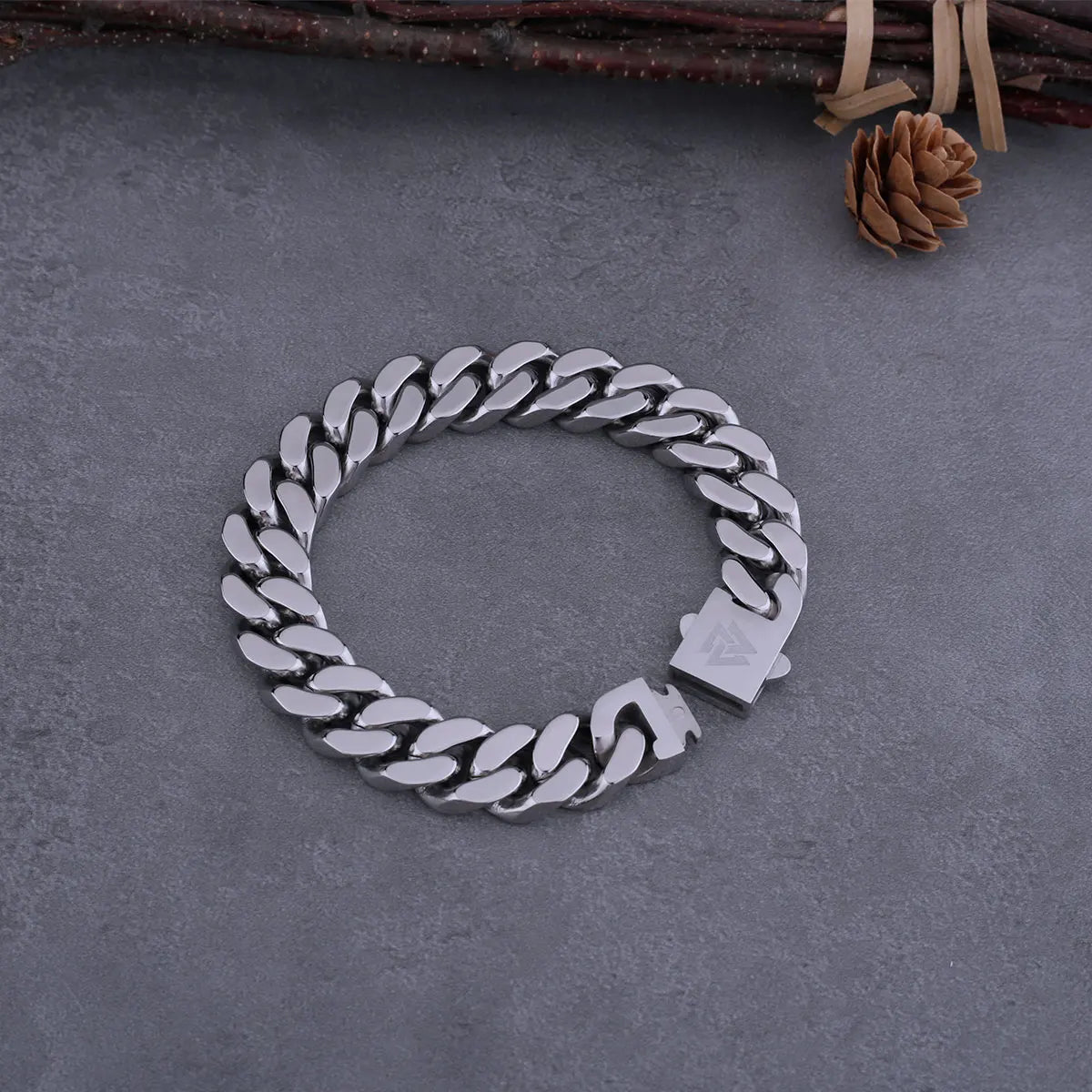 Viking Chain Men's Bracelet Stainless Steel Fine Polished