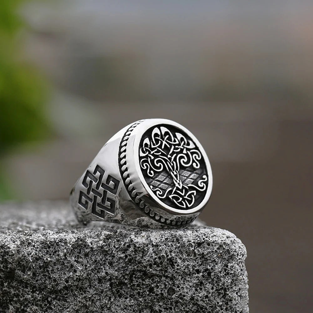 Tree Of Life Vintage Viking Ring