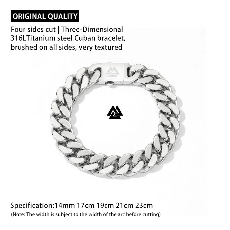 Viking Chain Men's Bracelet Stainless Steel Fine Polished